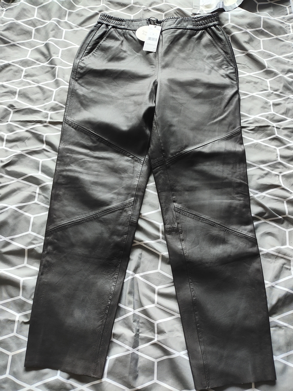 Lamb Leather Women Pants - Modern Straight Fit 42